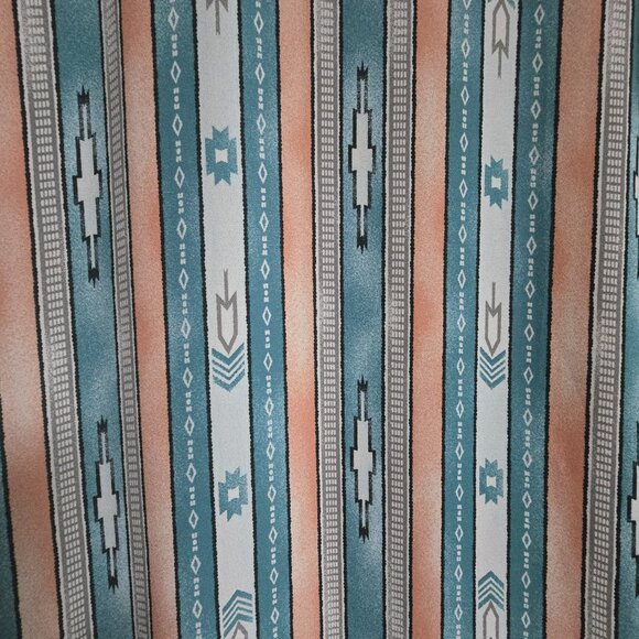 Wrangler Retro Multicolor Aztec Size S EUC Long Duster Kimono Western Boho - Picture 4 of 6